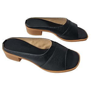 Dép Cao Gót Nữ BIGGBEN Da Bò Cao 4 Phân DCG75