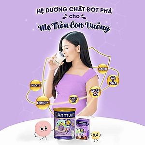Sữa Bột Dành Cho Mẹ Bầu Anmum Materna Hương Chocolate 800g - Tặng Set 2 ly sứ
