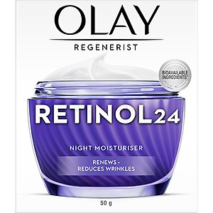 Kem dưỡng trẻ hóa da ban đêm Olay Regenerist Retinol 24 Night Moisturiser (50g) - Hàng chính hãng