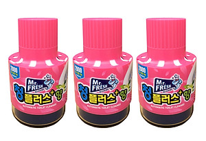 Combo 5 chai tẩy diệt khuẩn bồn cầu, toilet hương hoa ly Mr.Fresh Korea 180g