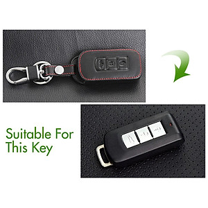 Bao da chìa khóa cao cấp dành cho xe Mitsu Xpander kèm móc khóa mẫu RO