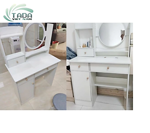 Bàn trang điểm gương tròn hiện đại TD3026