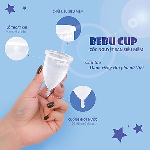 Cốc Nguyệt San BeBuCup Chính Hãng,100% Silicol Y Tế siêu mềm