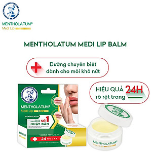 Son dưỡng môi dạng sáp chuyên biệt dành cho môi khô, nứt nẻ Mentholatum Medi Lip Balm 7g
