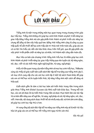 Bài Tập Bổ Trợ Nâng Cao Tiếng Anh Lớp 2