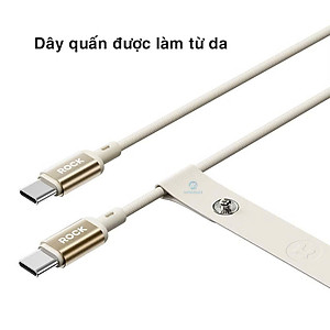 Dây cáp sạc nhanh 100W ROCKSPACE R18 chuẩn typeC to typeC - Hàng chính hãng bảo hành 12 tháng