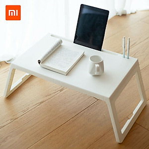 Bàn Xếp Xiaomi Youpin Jiezhi Bằng PP Nhẹ Với Ngăn Để Máy Tính Bảng & Lỗ Sạc Thiết Bị