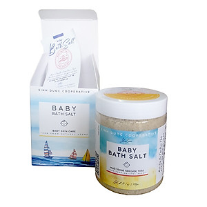 Muối tắm bé Tâm Dược Thảo 400g dòng sản phẩm Muối tắm bé thảo dược mới nhất của HTX Sinh Dược