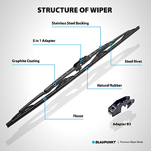 Gạt Mưa Ô Tô Chính Hãng Blaupunkt Premium  24"/600mm