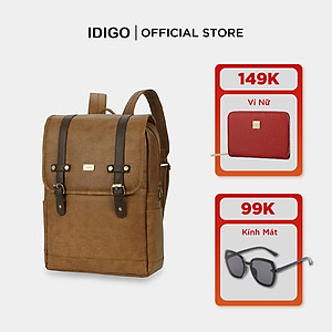 Balo laptop du lịch 15.6”, ba lô công sở đựng máy tính 15.6inch ngăn trước nắp gập IDIGO UBP2 - 6016
