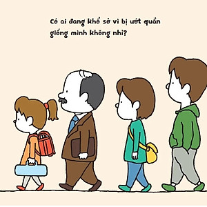 Sách Ehon - Mình Bị Ướt Quần Chút Xíu Lúc Đi Tè