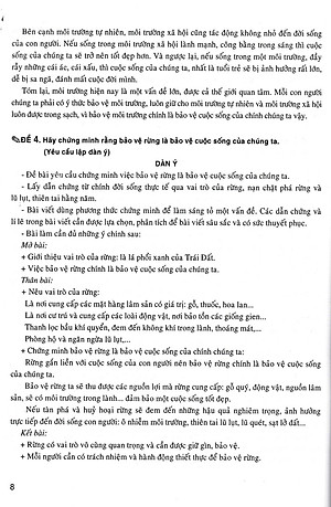 Sách 199 Đề Và Bài Văn Hay Lớp 8