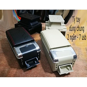 Vinfast Fadil Hộp Tỳ Tay Dành Cho Xe Vinfast Fadil 2019 2020- có cổng cắm USB màu đen