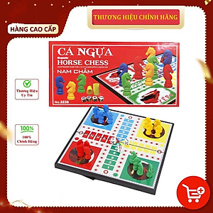 Cờ Cá Ngựa Nam Châm Cho Bé miDoctor Cực Đại Kích thước 38 x 38cm - Vỏ Hộp Màu Đỏ