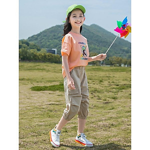 Set bộ quần áo trẻ em 18-45kg dành cho bé gái mẫu Hoa Vàng+ MI-ON. Thiết kế đẹp, chất liệu thoáng mát