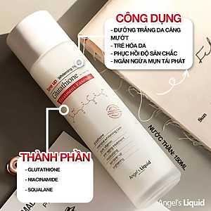 Nước Thần Dưỡng Trắng Da Cân Bằng Độ Ẩm Angel's Liquid Tone Up Whitening Program Glutathione Treatment Essence 150ml