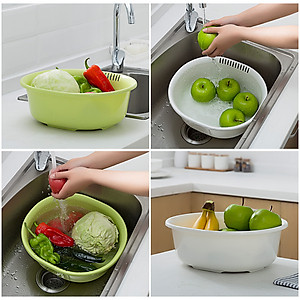 Chậu lót Oval Sanada Seiko 5.3L có tay cầm và lỗ thoát nước tiện dụng - Hàng nội địa Nhật Bản.