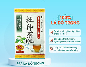 Trà Lá Đỗ Trọng Yuwa 100% Lá Đỗ Trọng Giảm Stress, Chống Lão Hóa , Hỗ Trợ Giảm Cân, Tốt Cho Tim Mạch