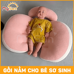 Gối bầu cánh tiên cho bà bầu ôm ngủ kê lưng bụng cao cấp thoải mái bằng vải cotton 100% MySun