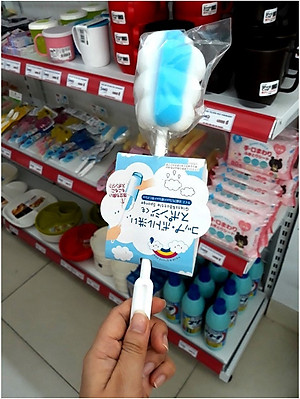 Dụng cụ rửa cốc, chai lọ Kokubo, chất liệu mút mềm giúp làm sạch nhẹ nhàng các vật dụng mà không gây trầy xước đến các vật dụng - nội địa Nhật Bản