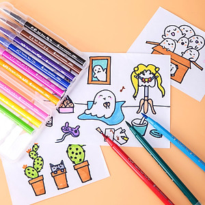 Bút màu nước ( Hộp nhựa ) Deli - 12 màu/24 màu - 1 hộp - EC10304/EC10324