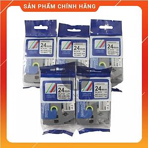 [Combo 3 hộp] Nhãn In đa lớp Tz2-m951 - Đen nền bạc 24mm x 8m - Hàng nhập khẩu