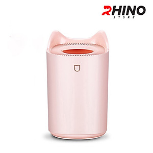 Máy phun sương tạo ẩm cỡ lớn Rhino H802 3000ml, 2 lõi phun, tích hợp đèn 7 màu, dung tích lớn cho không gian rộng - Hàng chính hãng