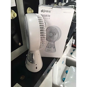 Quạt Tích Điện 3 Chế Độ, Kèm Đèn LED Siêu Sáng, Pin Dùng 3-5h Tùy Tốc Độ - HÀNG CHÍNH HÃNG MINIIN