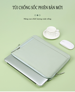 Túi Chống Sốc Laptop Cao Cấp Teement , Lót Trong Dày, Chống Xước, Chống Thấm Nước, Công Nghệ Giảm Chấn Bảo Vệ Laptop, Chống Va Đập Máy Tính An Toàn Hiệu Quả, Dành Cho Laptop ,13,14,15,15.6inch - Hàng Chính Hãng