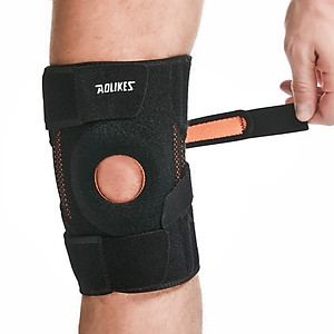 Đai quấn bảo vệ đầu gối thể thao AOLIKES A-7610 thoáng khí four spring sport knee support