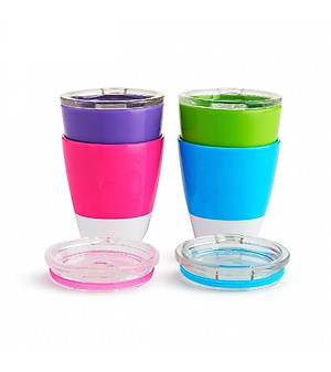 Bộ 2 cốc có nắp Munchkin (hồng-tím)