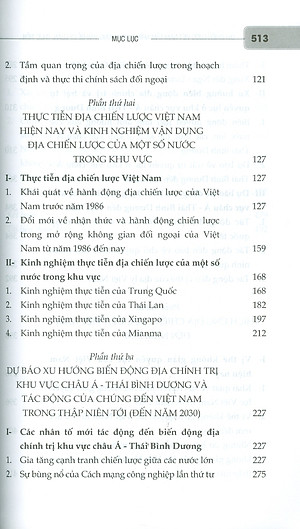 Địa Chiến Lược Việt Nam Tầm Nhìn 2030 Những Vấn Đề Lý Luận, Thực Tiễn Và Thích Ứng Chính Sách - PGS. TSKH. Trần Khánh