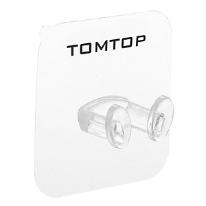 TOMTOP 2 cái Móc kết dính chắc chắn trong suốt bằng nhựa Superglue đỡ phích cắm không thấm nước