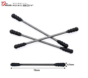 Hộp 110 tăm bông kháng khuẩn Sanritsu, 100% bông gòn tự nhiên mềm mại không gây đau rát khi sử dụng - nội địa Nhật Bản 