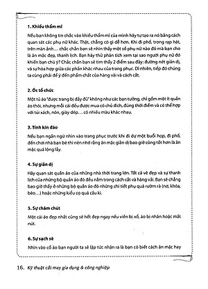 Sách Kỹ Thuật Cắt May Gia Dụng Và Công Nghiệp - Thiết Kế Thực Hành Các Mẫu Trang Phục