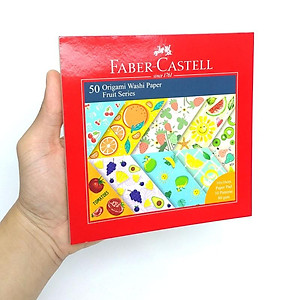 Giấy Nghệ Thuật Origami Washi - Fruit - Faber-Castell 171517 (50 Tờ/ 10 Mẫu)