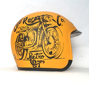 Mũ Bảo Hiểm 3/4 M139 - Cam Tem