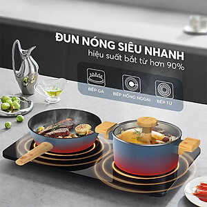 Chảo chống dính vân gỗ Elmich Nature EL-5947MG