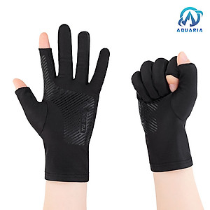 Găng Tay Hở 2 Ngón Unisex Chống Nắng, Có Thể Sử Dụng Cảm Ứng Điện Thoại