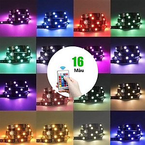 Led dây dán RGB đổi màu trang trí dán tường, máy tính, bàn làm việc, đèn led 5050, 2835 - Chính hãng DEHA