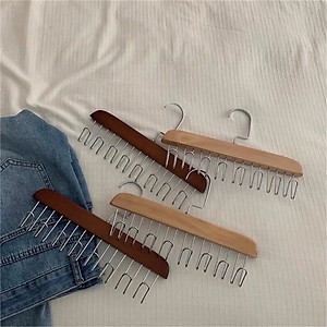 Móc Gỗ Treo Đồ Lót, Khăn, Thắt Lưng, Cà Vạt, Áo 2 Dây Đa Năng Tiện Dụng - Giao màu ngẫu nhiên