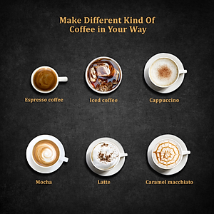 Máy pha cà phê Espresso phiên bản cao cấp thương hiệu BioloMix CM6863 - HÀNG NHẬP KHẨU