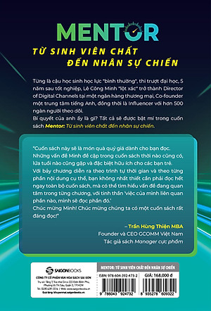 Sách Mentor - Từ sinh viên chất đến nhân sự chiến