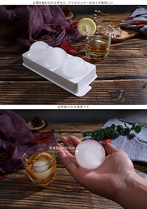 Combo 04 Khay làm đá đa dụng Kokubo viên hình cầu - Hàng nội địa Nhật