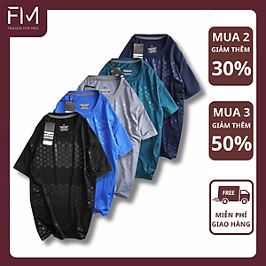 Áo thun nam cổ tròn tay ngắn, chất thun lạnh mềm mát, thấm hút mồ hôi, thoải mái vận động – FORMEN SHOP – FMTY002