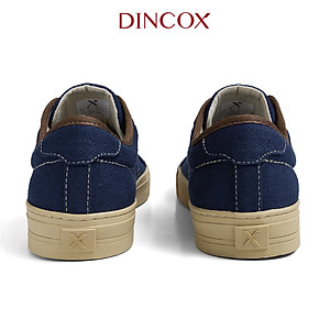 Giày Sneaker Vải Canvas Nam Nữ E12 Dark Navy Dincox