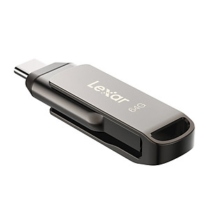 USB Lexar JumpDrive Dual Drive D400 Type-C / Type-A - USB 3.1 64G / 128GB, tốc độ đọc 130Mb/s, tương thích MAC / PC - Hàng chính hãng