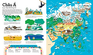 Sách Atlas Thế Giới – Tập Bản Đồ Tương Tác: Ngắm Lục Địa – Chạm Núi Sông – Nhớ Địa Danh