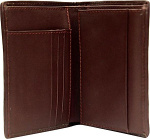 Ví Nam Da Cá Sấu Kiểu Đứng Huy Hoàng HT2229 (12.5 x 10 cm) - Nâu Đỏ