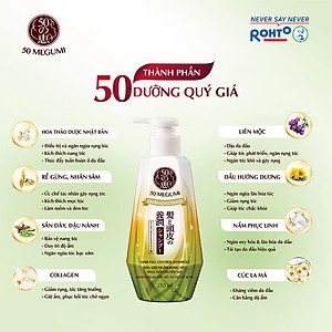 Dầu gội ngăn rụng tóc 50 Megumi Hair Fall Control Shampoo